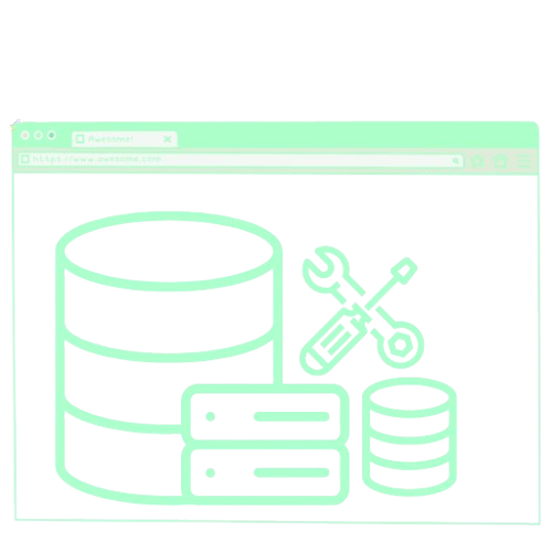 website manage and hosting icon